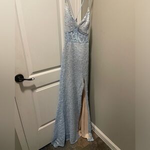 Size 11 sparkly light blue formal dress
